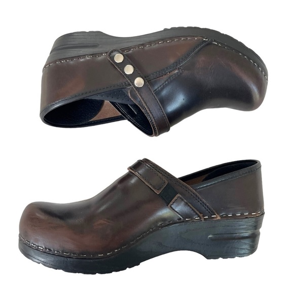 Sanita Womens Sz 39 US Sz 8.5 Brown Cori Professional Clogs W/Adjustable Straps - Picture 8 of 11